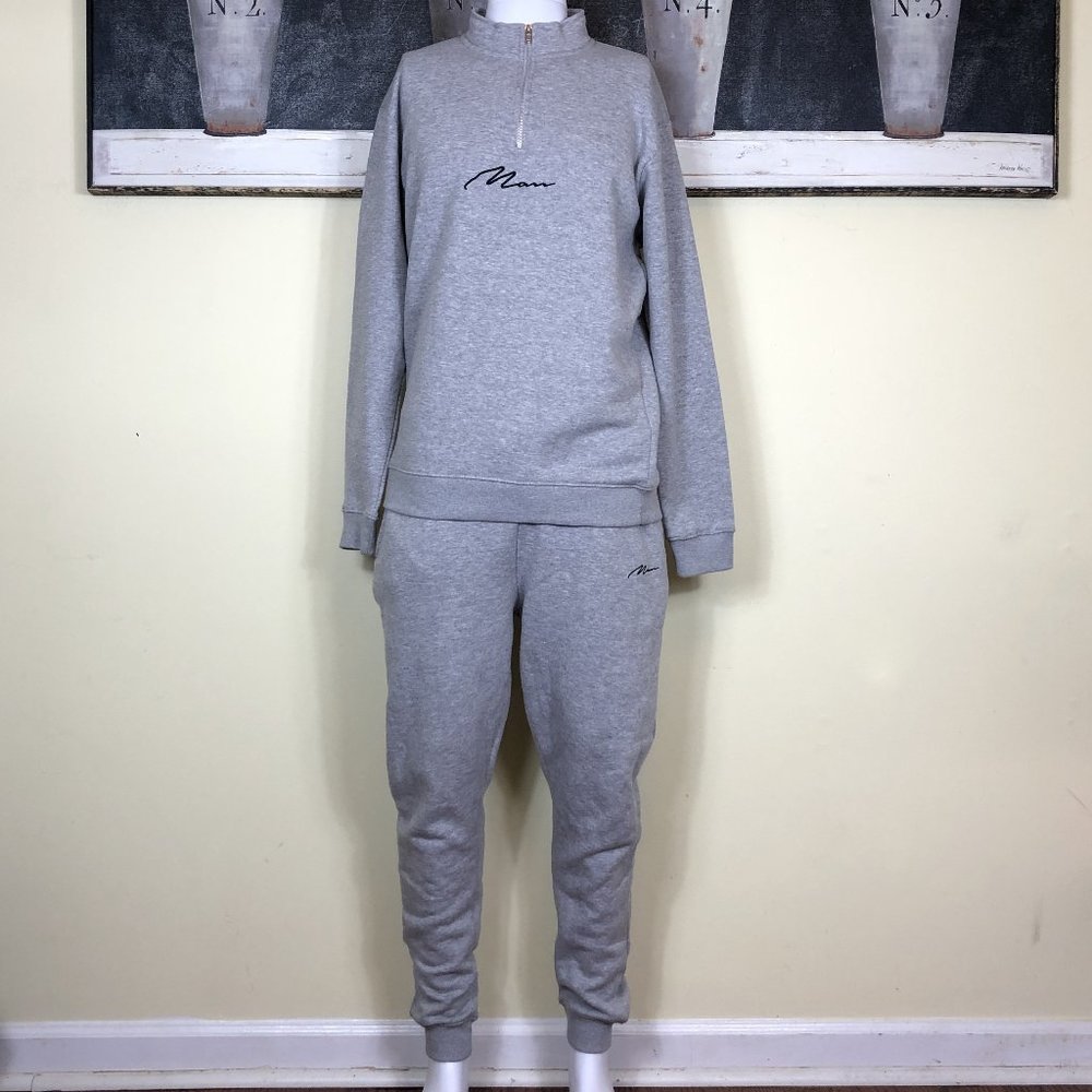 boohooMAN Men's Half Zip Tracksuit - L